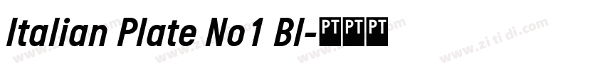 Italian Plate No1 Bl字体转换 Italian Plate No1 Bl字体转换